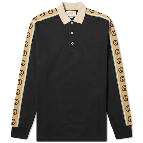 gucci black long sleeve|Gucci long sleeve button up.